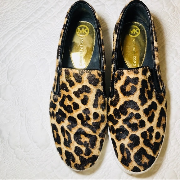 michael kors leopard slip on